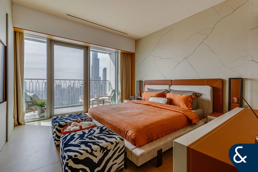 High Floor | Burj Views | Furnished | 4 Beds - Image 32