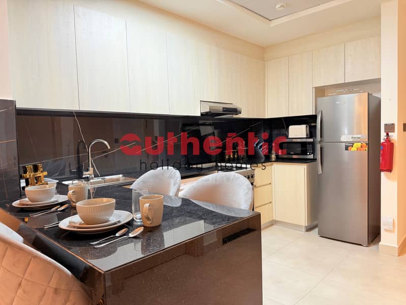 Pool View | Elegant High-End Apartment - Image 13