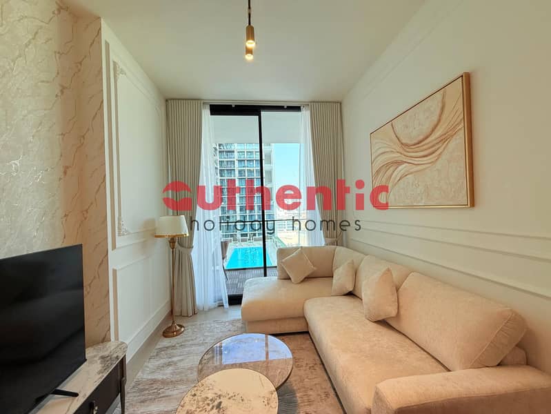 Pool View | Elegant High-End Apartment