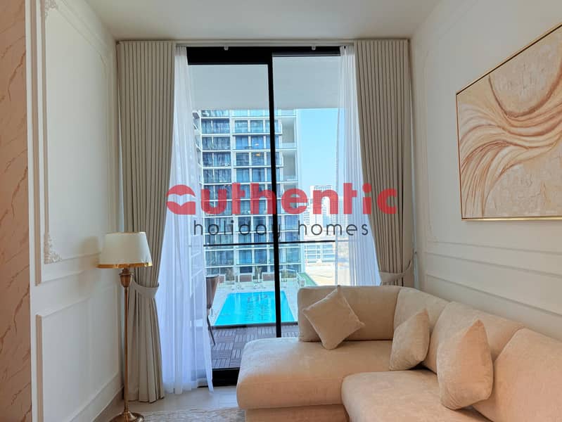 Pool View | Elegant High-End Apartment