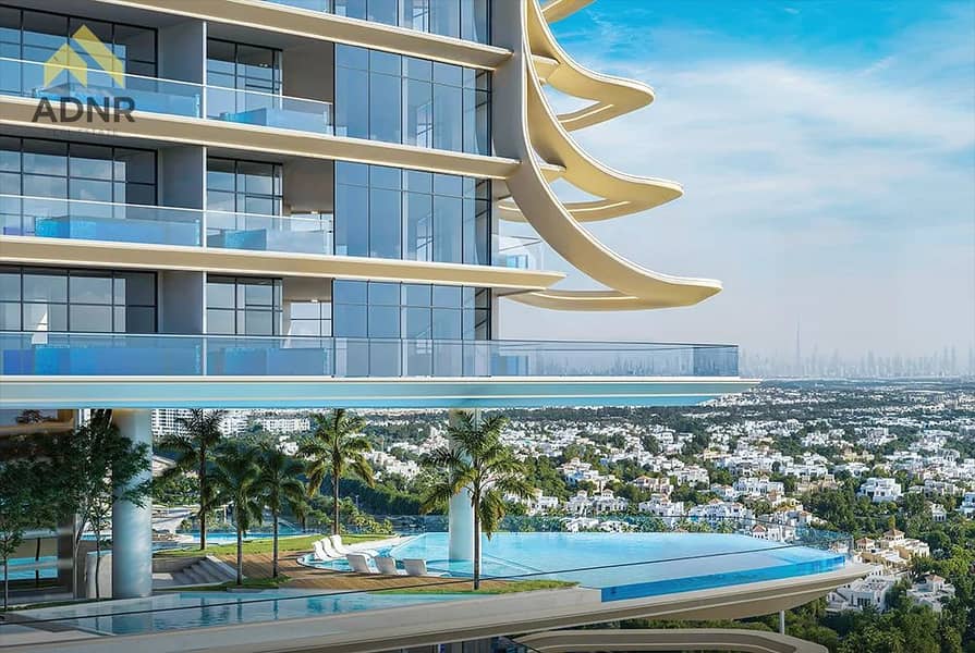 Luxury one-bedroom resort-style apartment | Private pool | Semi-furnished | 1% down payment over 70 months