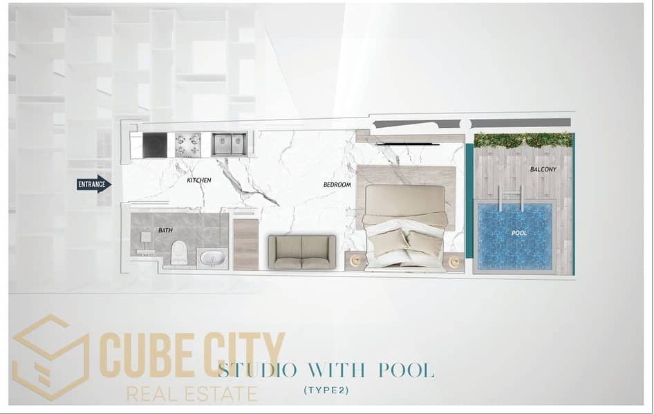 Post Handover 3.5 years | 4k per month | studio + pool | community view - Image 29