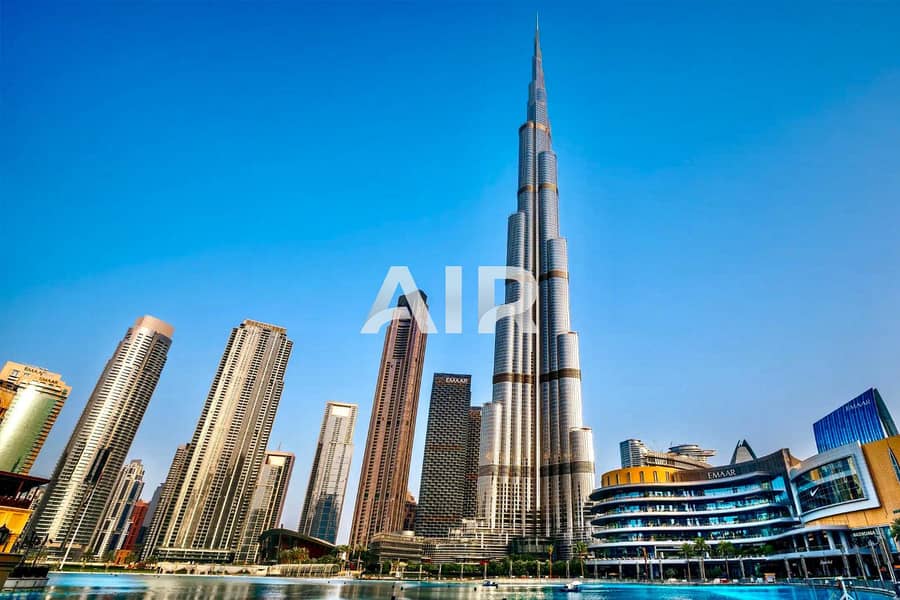 Full Fountain and Burj Khalifa View - Image 10