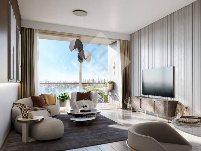 Luxury 1BR Apartment | Front View - Creek and MBR