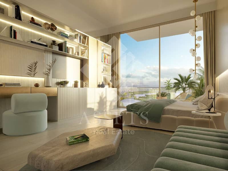 Luxury 1BR Apartment | Front View - Creek and MBR