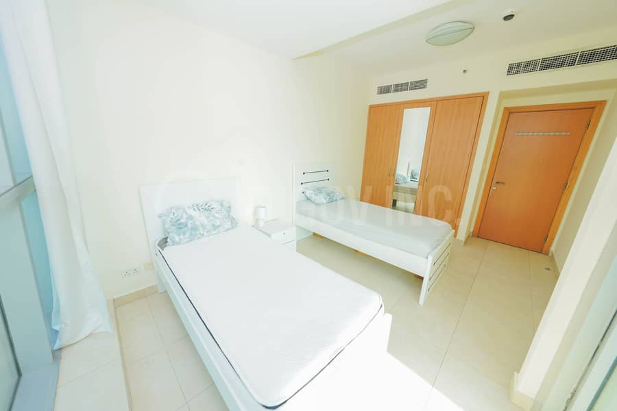 Spacious 2BR with Open Marina View | Near Metro | 125K