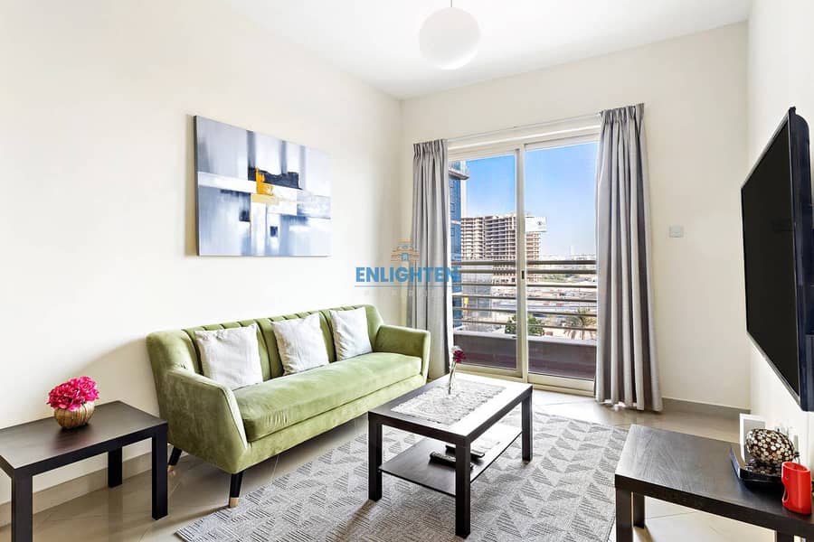 Fully furnished 1BR | Prime Location | Vacant