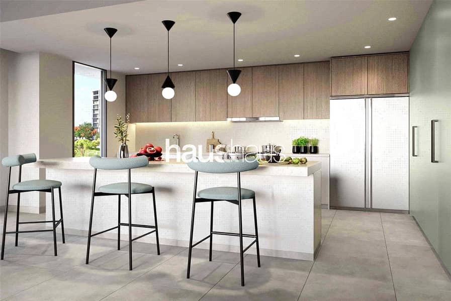 4BR + Maid | Burj + Park View | Best Corner Unit