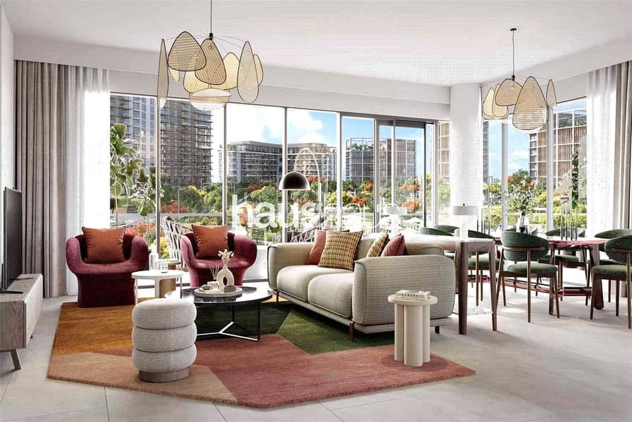 4BR + Maid | Burj + Park View | Best Corner Unit