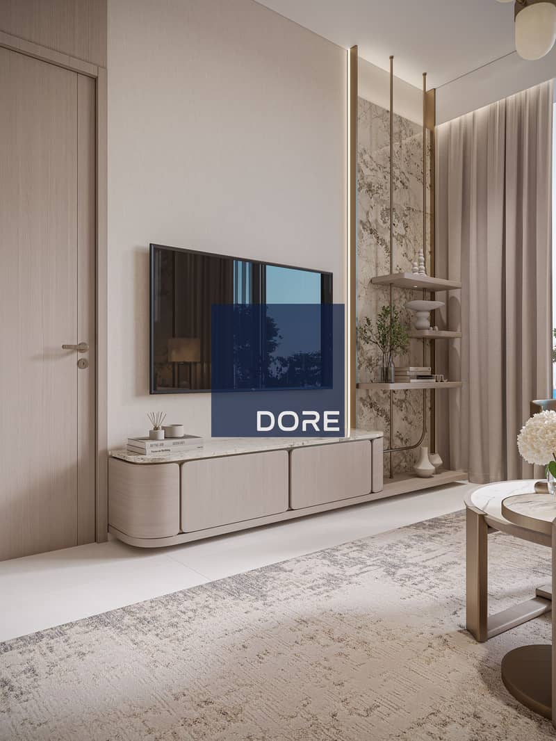 Contemporary Pool View | Elegant 1 BR | Plus Study