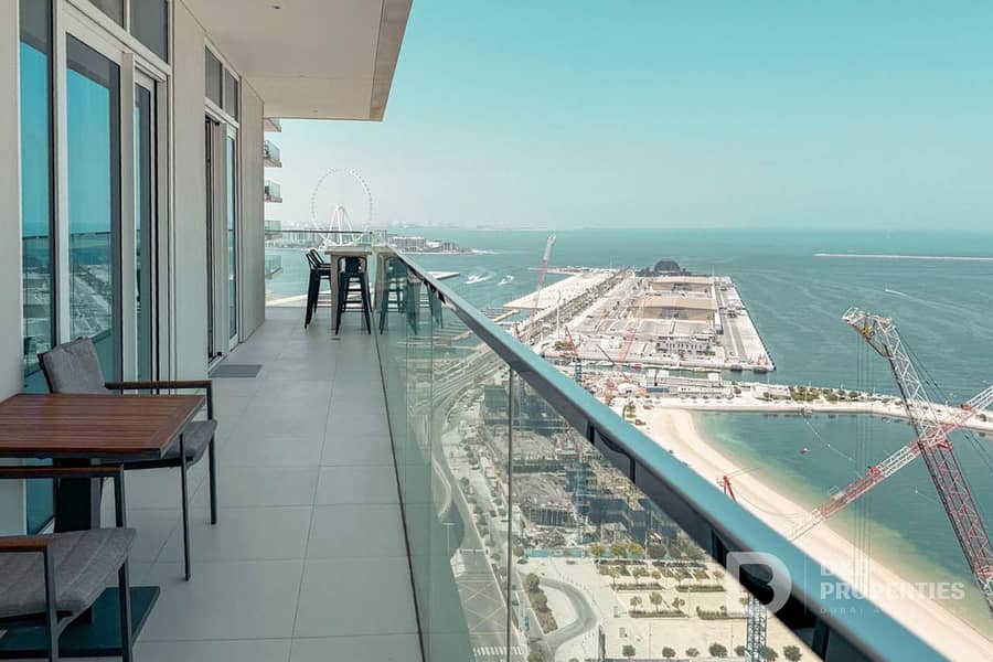 HIGH FLOOR | PALM VIEW | FURNISHED OR UNFURNISHED