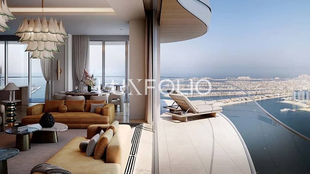 VERY HIGH FLOOR | ICONIC PALM & MARINA SKYLINE VIEWS | EXPAND INTO PENTHOUSE