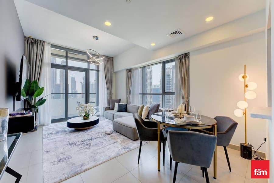 Bright + Furnished | Downtown | Burj Khalifa Views