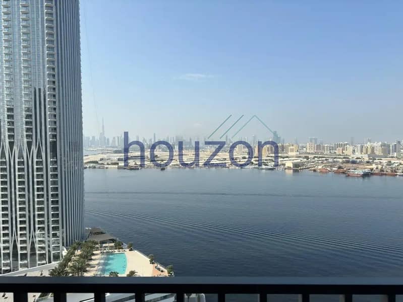 Luxurious 3BR | High Floor | Sea + Burj View
