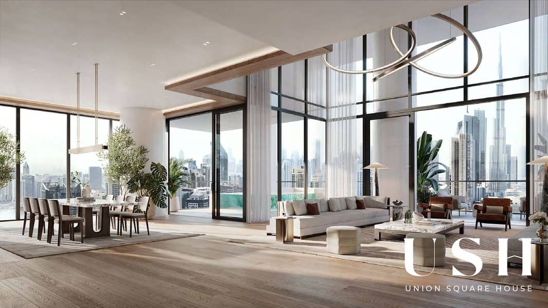 VELA South by OMNIYAT | Ultra-Luxury 5BR Penthouse | Iconic Marina & Burj Khalifa Views