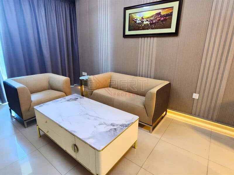 Fully Furnished |Elegant Waterfront Living | Modern 1BHK