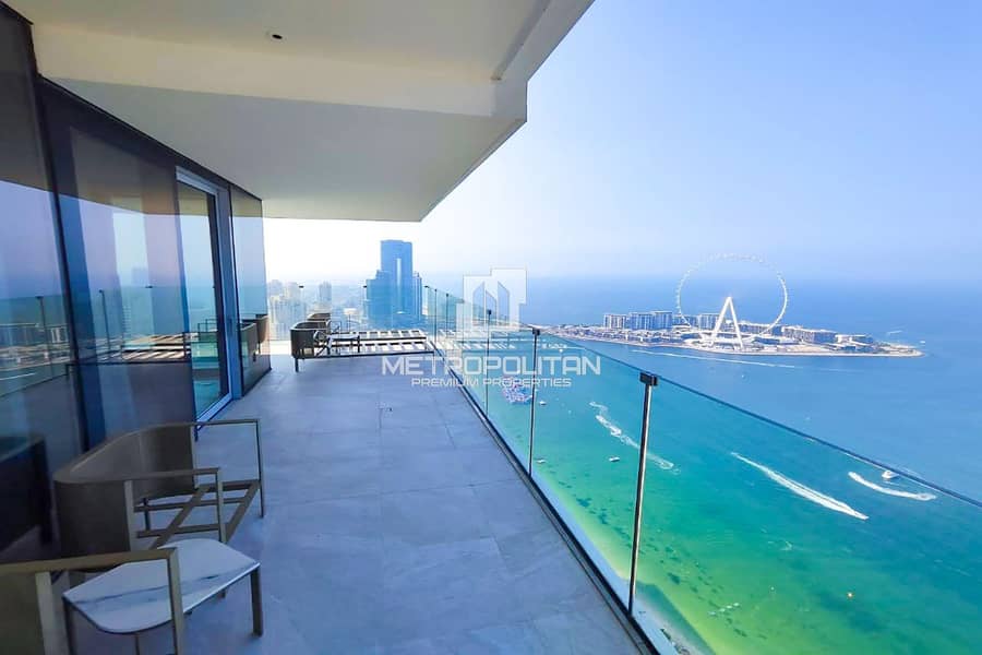 High Floor | Ain Dubai and Palm View | Furnished
