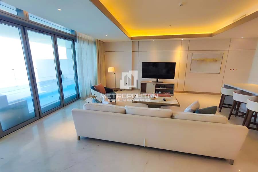 High Floor | Ain Dubai and Palm View | Furnished