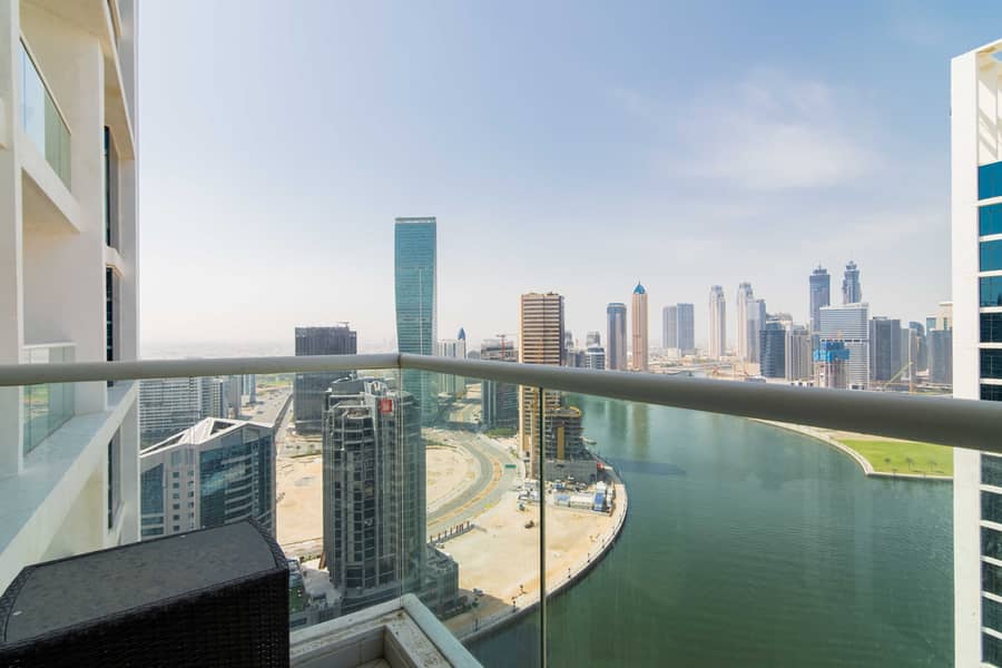 Fully furnished | 1BHK Rented | Full Canal View | Burj Khalifa view | High floor | Ready investor deal | Motivated seller