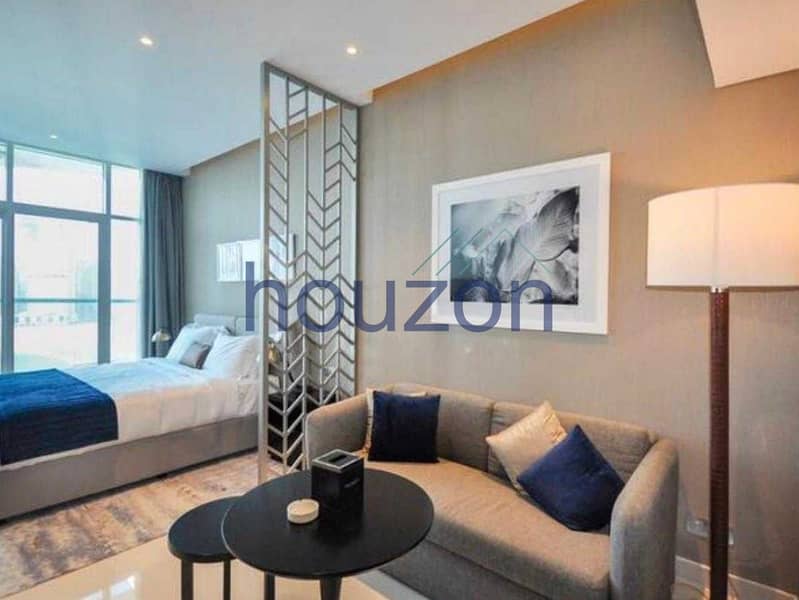 Spacious Studio | Balcony | Canal + Pool View