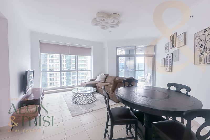 Furnished 2 BR | High Floor | Partial Sea View
