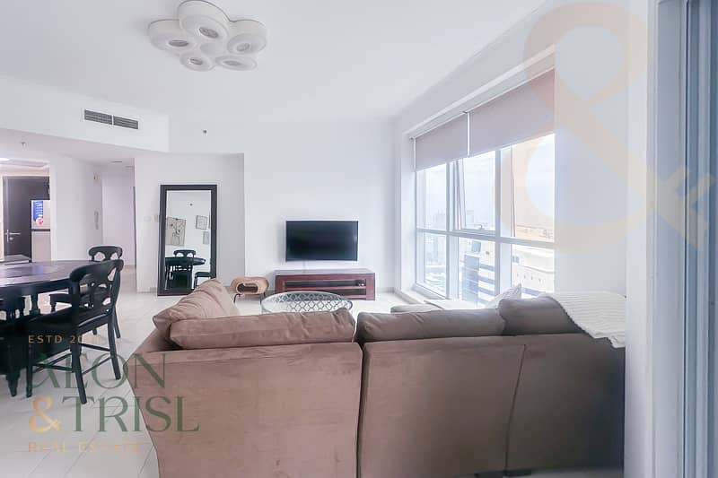 Furnished 2 BR | High Floor | Partial Sea View