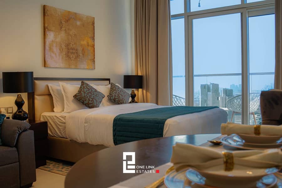 Higher Floor | Fully Furnished Studio with Balcony | Vacant