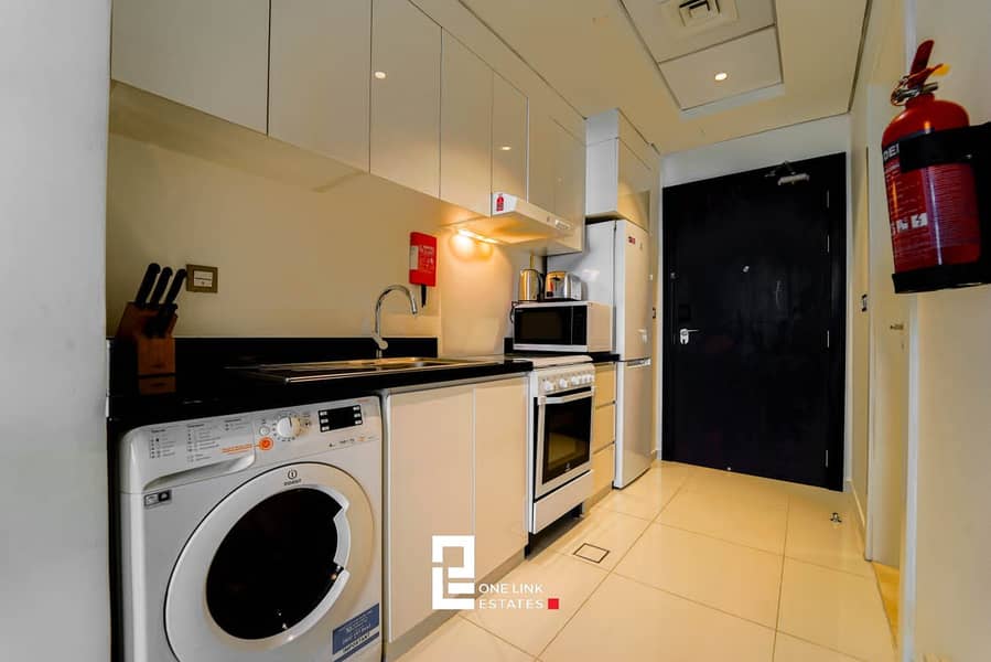 Higher Floor | Fully Furnished Studio with Balcony | Vacant - Image 11