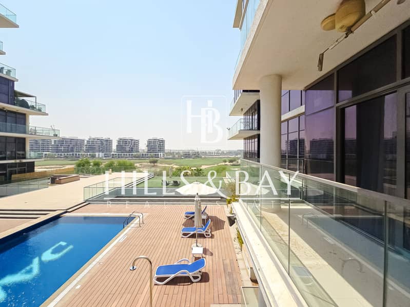 Luxury 2bed+Maid's |Fully Furnished| Golf View - Image 12