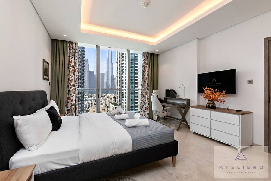 Luxury One-Bedroom Apartment with Burj Khalifa View at Sterling