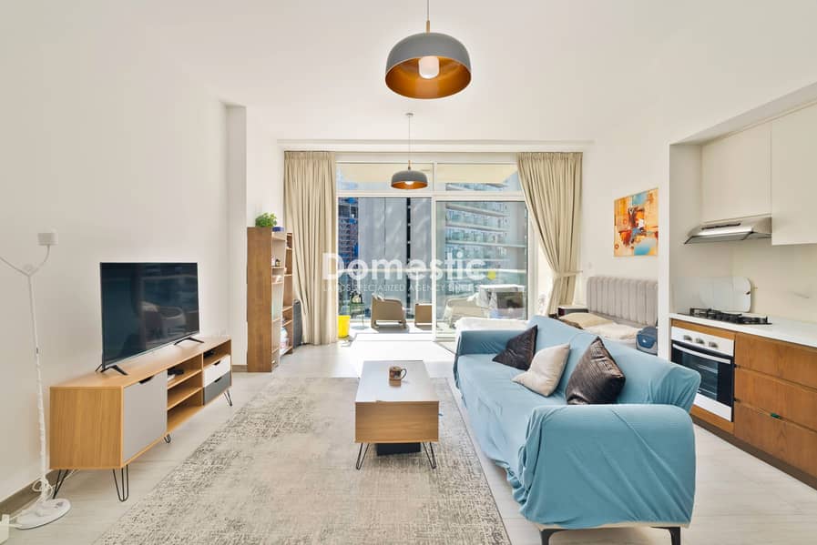 Fully furnished Studio +Balcony |Vacant | Upgraded