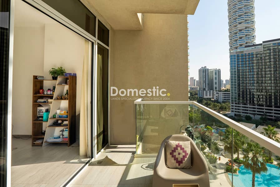 Fully furnished Studio +Balcony |Vacant | Upgraded