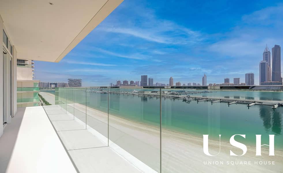 Largest 1BR | Full Sea and Marina skyline view