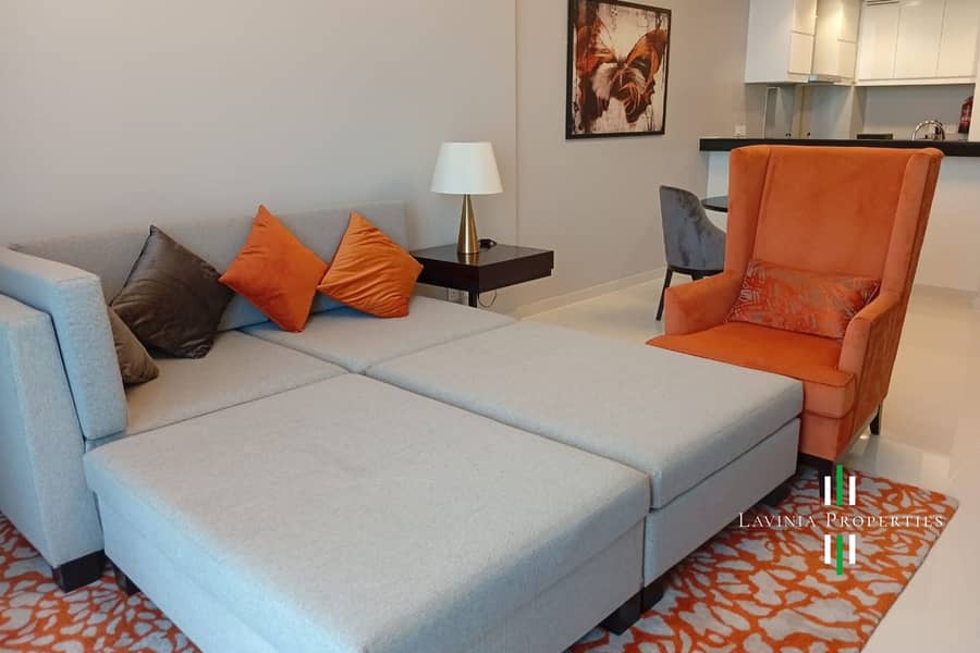 Fully Furnished | Golf View | Spacious Living Area