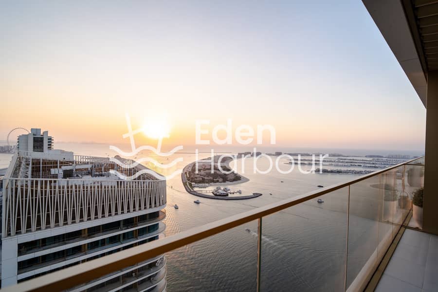 LARGER BALCONY | HIGH FLOOR | PALM VIEWS