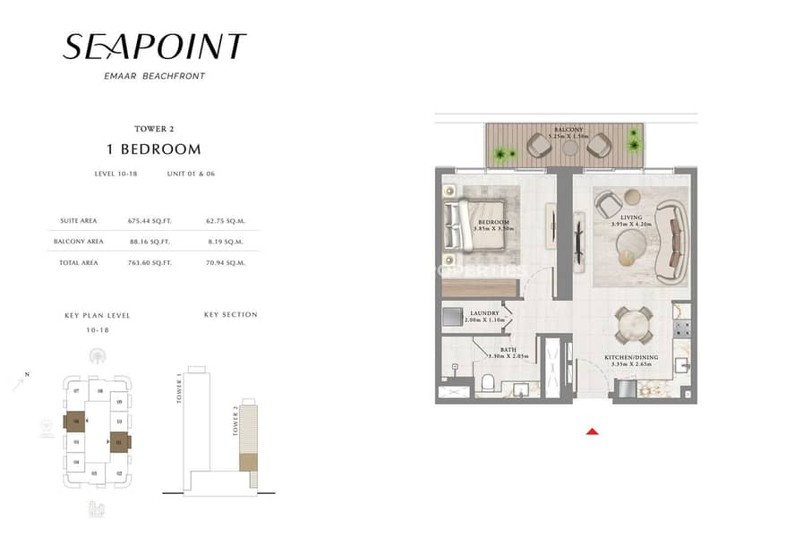 High Floor | Ain Dubai View | Exclusive 1BR Unit - Image 9