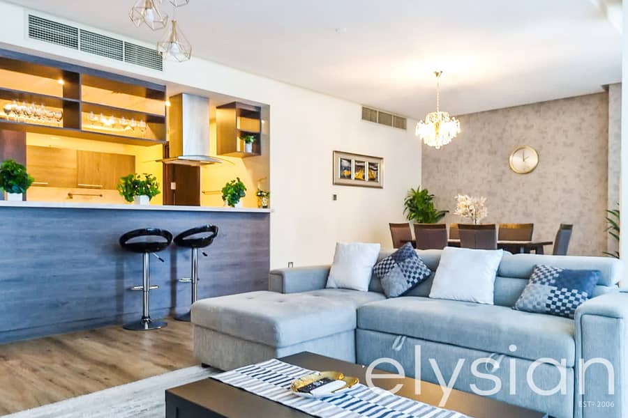 Furnished Unit I Two Balconies | Maids Room