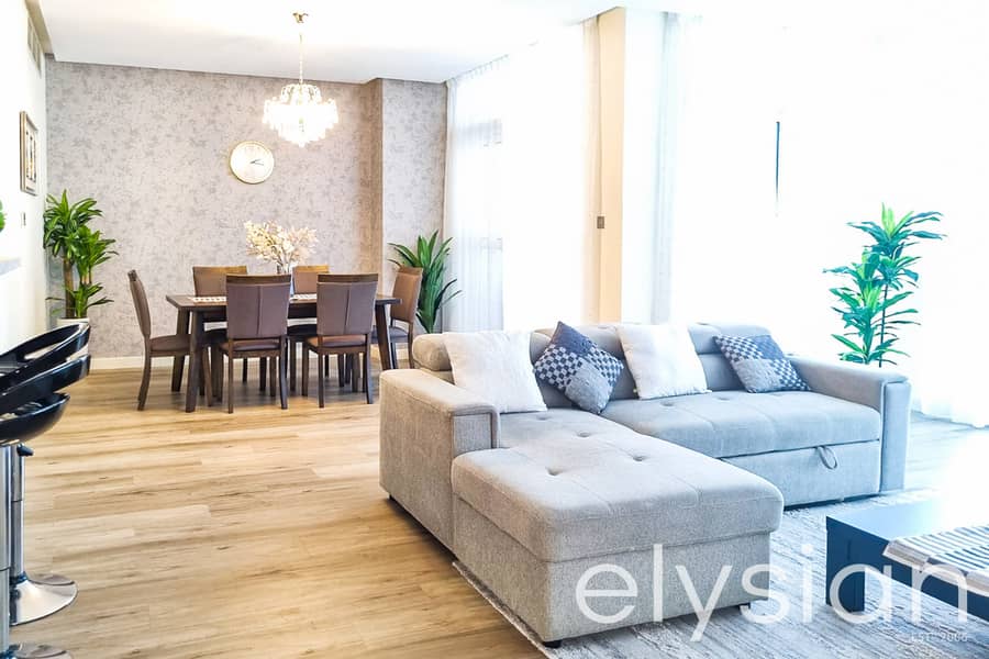 Furnished Unit I Two Balconies | Maids Room