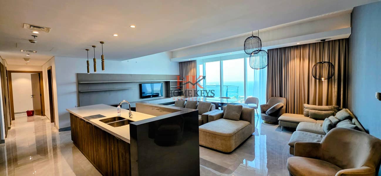 Top Floor Spacious 3 Bedrooms Penthouse || Sea & Burj Al Arab Views || All Bills Included