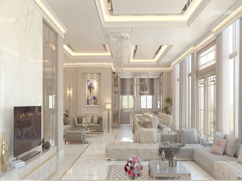 2 Majlis | 12 Parkings | 15 Rooms | Unfurnished