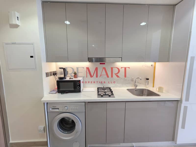 Ready to Move Furnished Studio | Azizi Riviera | For Rent