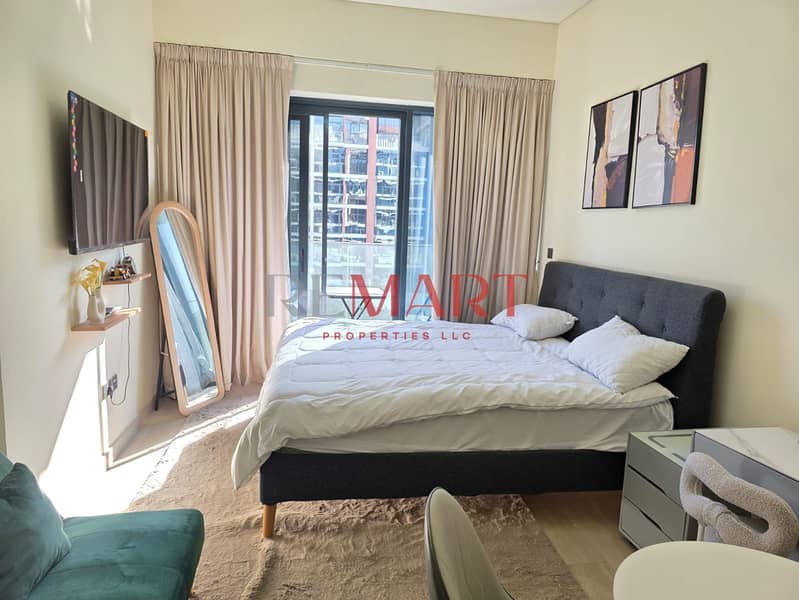 Ready to Move Furnished Studio | Azizi Riviera | For Rent