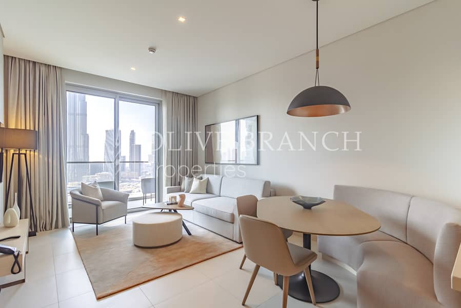 Full Burj Khalifa View | Furnished | Serviced