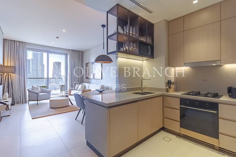 Full Burj Khalifa View | Furnished | Serviced - Image 8