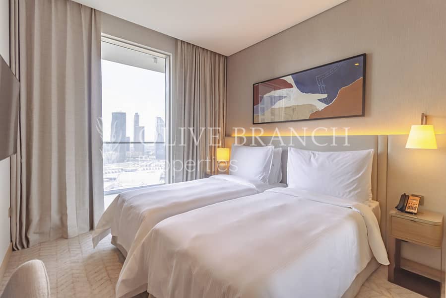 Full Burj Khalifa View | Furnished | Serviced - Image 10