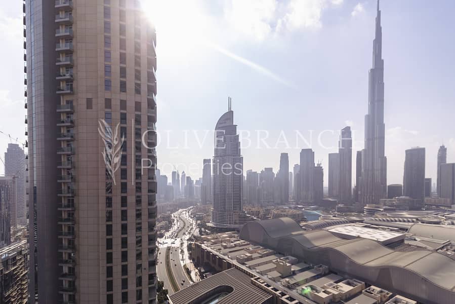 Full Burj Khalifa View | Furnished | Serviced - Image 25