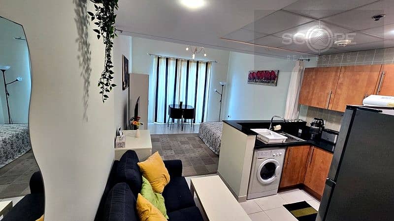 Fully Furnished Studio with Balcony | High Floor