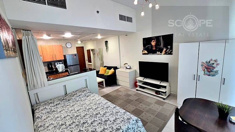 Fully Furnished Studio with Balcony | High Floor