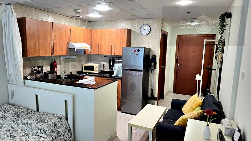 Fully Furnished Studio with Balcony | High Floor