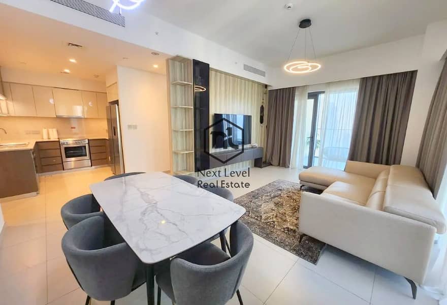 Fully Furnished 3-BHK + Maid | High Floor | Full Fountain & Burj Khalifa View